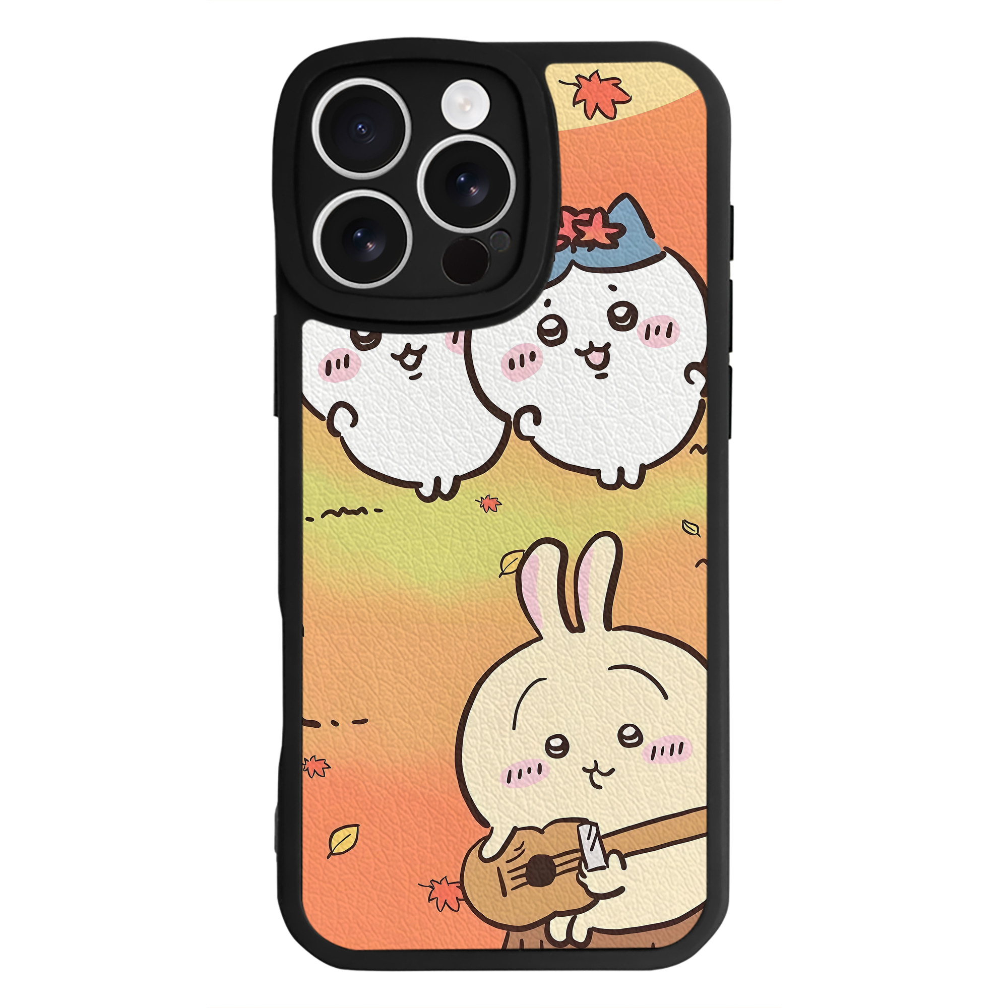 （画像用） ちいかわ Chii-kawa 【iPhone 16シリーズ対応】シリコンスマホケース（レザー調） 材質：シリコン